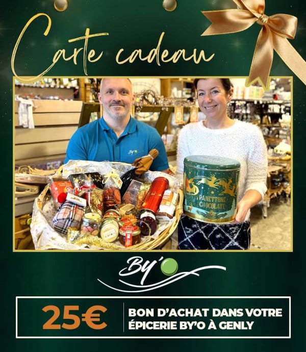 Bon d'achat 25 euros chez votre épicerie By'O à Genly
