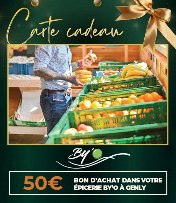 Bon d’achat 50 euros chez votre épicerie By’O à Genly
