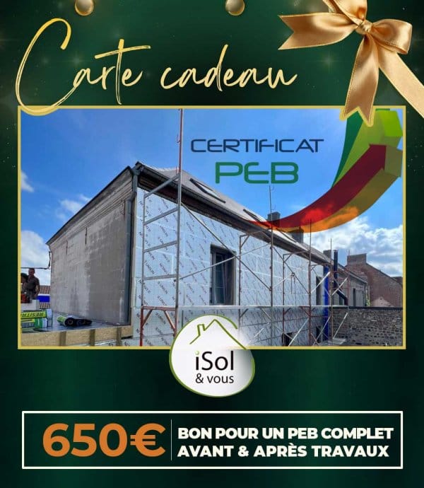 BON pour un PEB complet d'une valeur de 650€